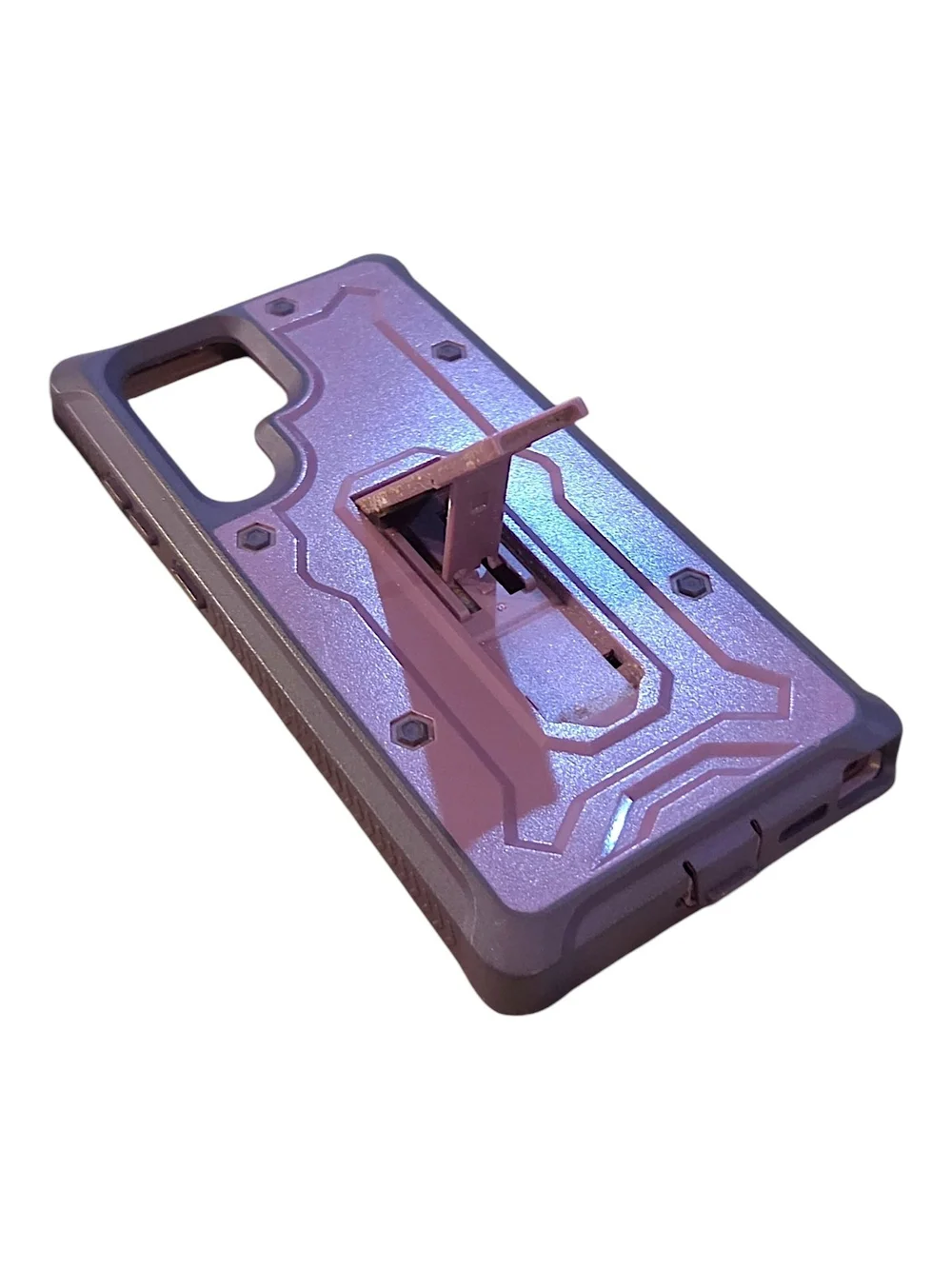 CaseBorne Purple Protective Phone Case for Samsung Galaxy s22+ with Kickstand